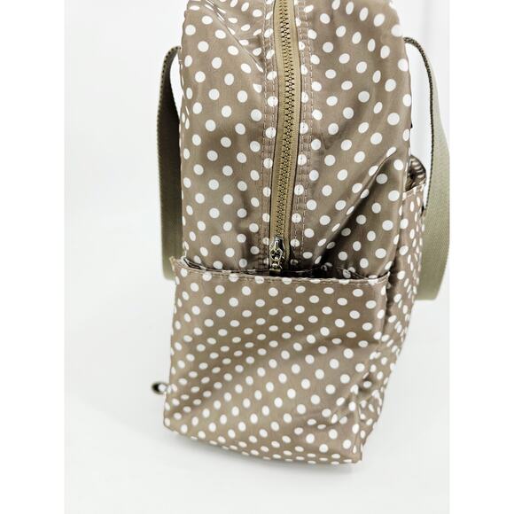 Sarah Wells Kelly Convertible Breast Pump Bag Backpack Gray Polka Dot - Picture 3 of 15